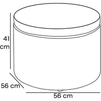 Pouf Contenitore Poggiapiedi in Tessuto Rosa Sgabello con 12 Scomparti Interni