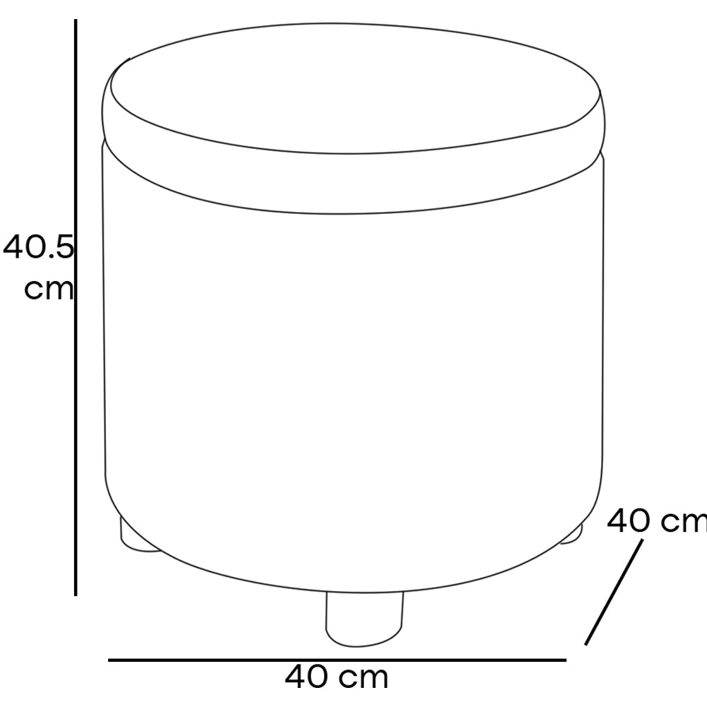 Pouf Contenitore Poggiapiedi in Ecopelle Bianco Sgabello Apribile  40x40x40.5 cm