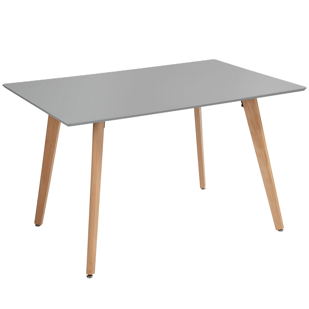 Tavolo da Pranzo Scandinavo Rettangolare in Legno Bianco per Cucina 110x70x75cm