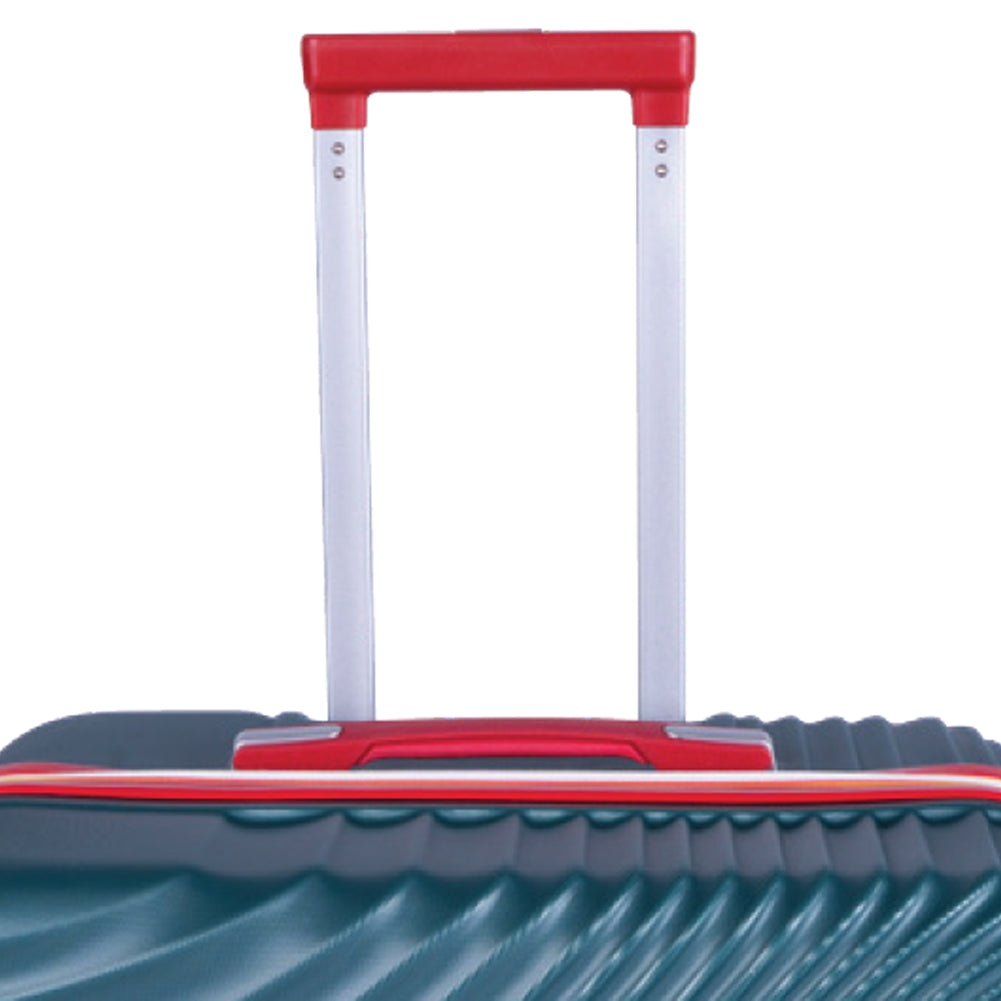 Set 3 Valigie Rigide con Ruote Easy Roll Trolley Bagaglio a Mano Viaggio Verde