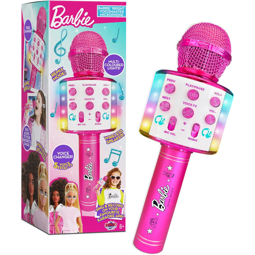 Sinco Creations Barbie Bright Voicemaster Microfono Karaoke Wireless 5 Effetti