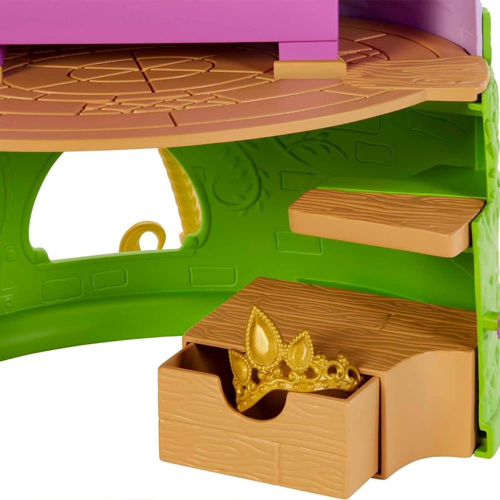 Disney Princess Rapunzel's Tower Playset Bambola Snodata 6 Aree Gioco Accessori