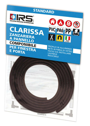 Magnete per Zanzariera Fissa a Pannello Clarissa Profilo Calamita IRS Colore: Bronzo