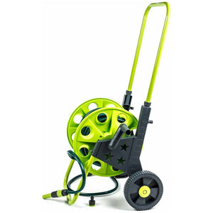 Carrello avvolgitubo da Giardino portatile 30 Metri Carrellino Avvolgi tubo ruot