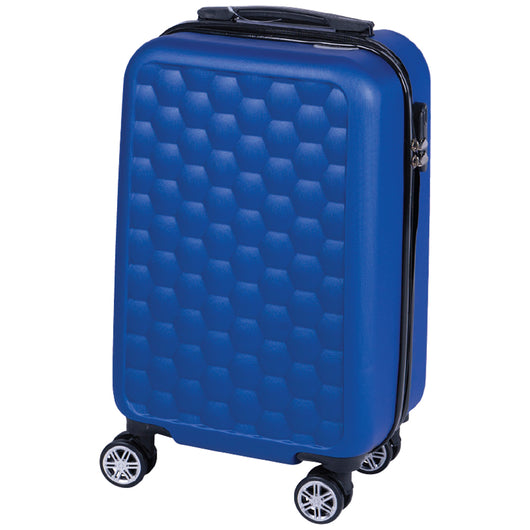 Trolley Cabina Rigido Bagaglio a Mano Blu con Maniglia Telescopica 33.5x22x55cm