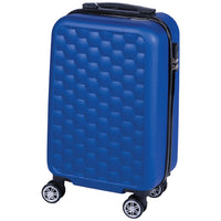 Trolley Cabina Rigido Bagaglio a Mano 33.5x22x55 cm con Maniglia Telescopica Blu