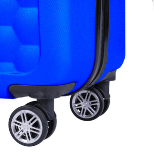 Trolley Cabina Rigido Bagaglio a Mano 33.5x22x55 cm con Maniglia Telescopica Blu