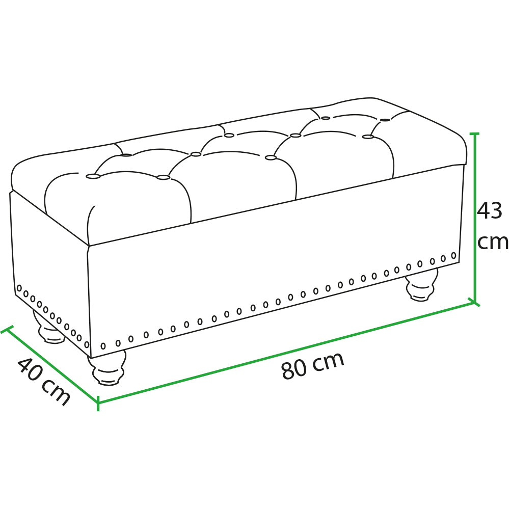 Pouf Panca Contenitore Ecopelle Cassapanca Capiente Divanetto Divano Champagne