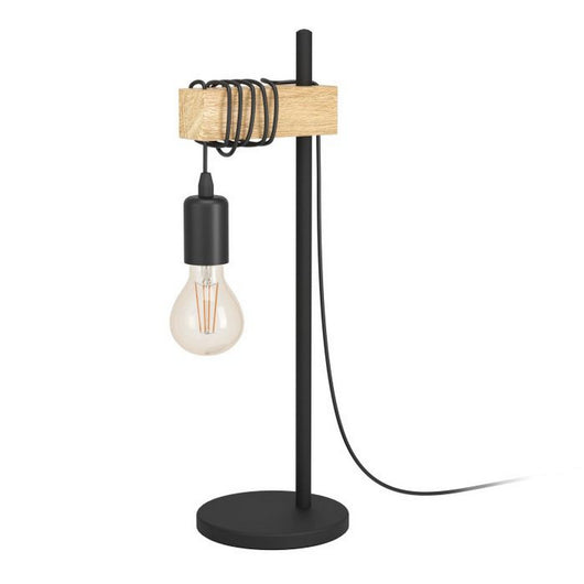 Lampada da Tavolo Townshend in Legno Vintage Eglo Colore: Nero