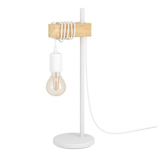 Lampada da Tavolo Townshend in Legno Vintage Eglo Colore: Bianco