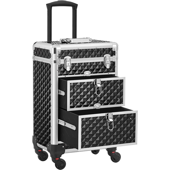 Trolley Makeup Professionale Alluminio Valigetta Trucco Estetista Beauty Case