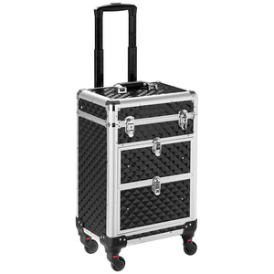 Trolley Makeup Professionale Alluminio Valigetta Trucco Estetista Beauty Case