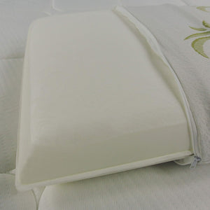 Cuscino Guanciale Memory Foam Forma Saponetta Aloe Vera 70x40 H15cm Sfoderabile