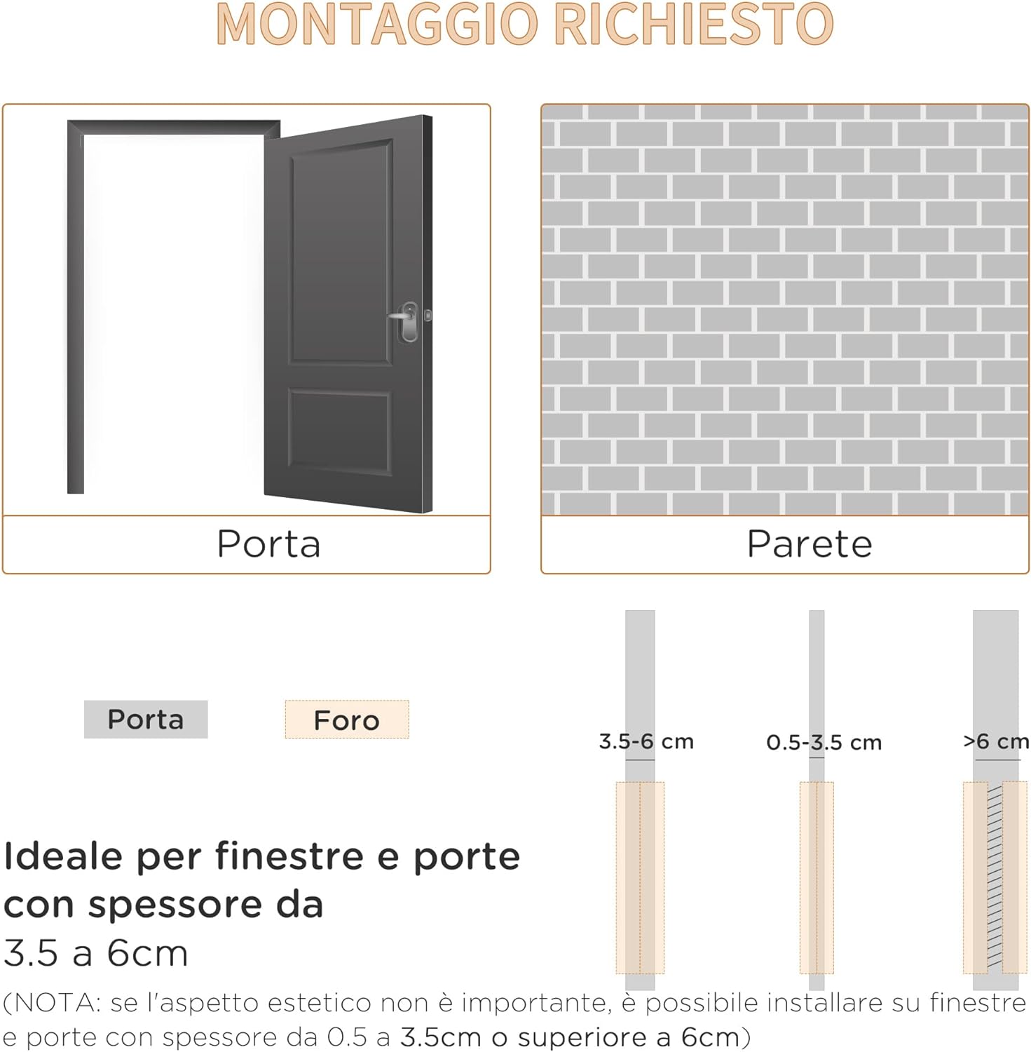 Gattaiola con Sistema di Blocco per Vetro e Porte 25.2x6.5 H34.2 cm