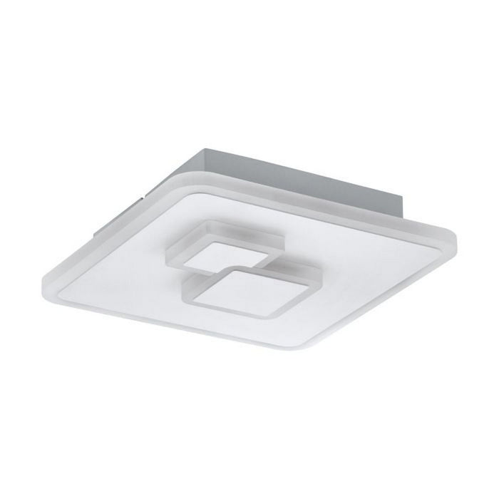 Plafoniera a LED Quadrata in Metallo Applique Cadegal Eglo Colore: Bianco