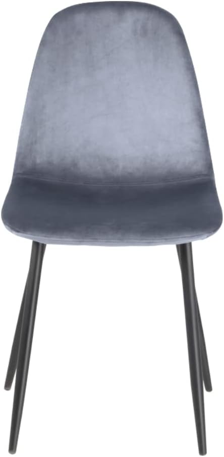 Sedia Poltroncina in Velluto Set 4pz,Sedie per Sala da Pranzo Ristorante Grigio Polvere