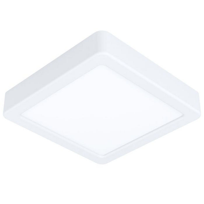 Plafoniera Led Quadrata Bianca da Cucina Moderna Fueva 5 Eglo Formato: 11W - Luce Naturale