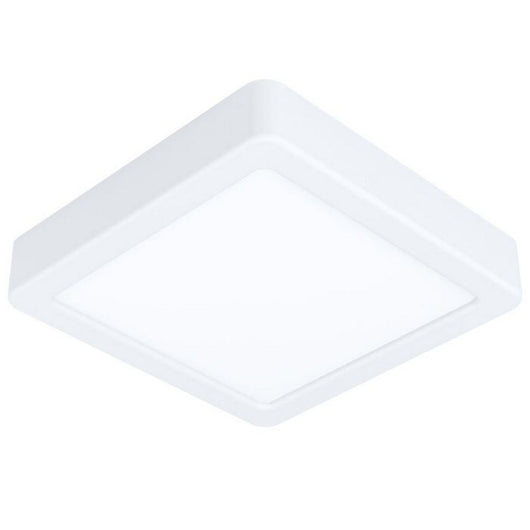 Plafoniera Led Quadrata Bianca da Cucina Moderna Fueva 5 Eglo Formato: 17W - Luce Naturale