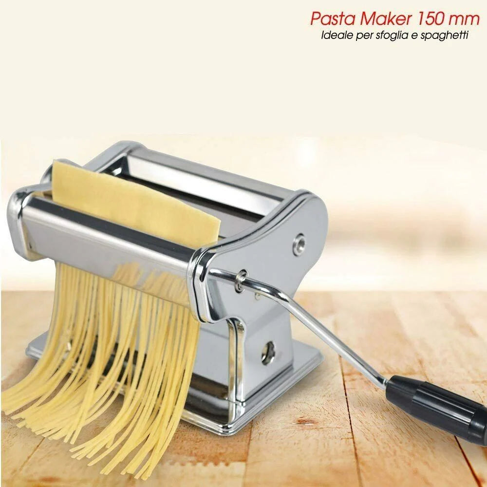 Macchina per la Pasta Fresca, Acciaio, 150 mm Pasta Fatta in Casa a Mano