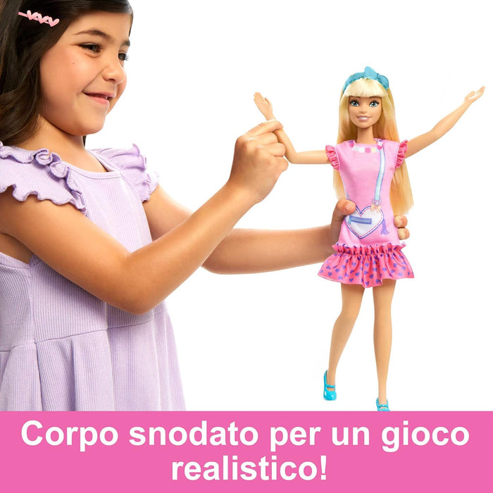 La Mia Prima Barbie Giocattolo Bambola Snodata Bambini con Accessori Idea Regalo