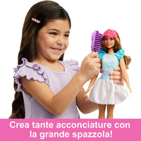 La Mia Prima Barbie Giocattolo Bambola Bambini Snodabile Abito Turchese Peluche