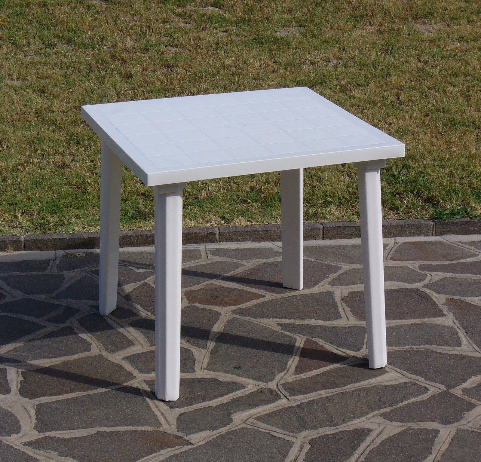 tavolo resina art. 59 cm. 80x80 bianco 6089