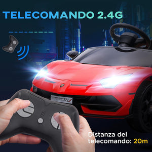 Macchina Elettrica per Bambini a 12 Volt LAMBORGHINI con radiocomando