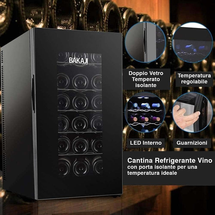 Cantina Refrigerante Vino Cantinetta Frigo Elettrica 18 Bottiglie 52 Lt 70W