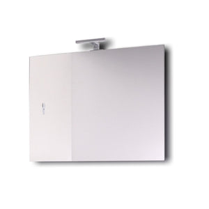 Mobile da bagno sospeso wonder bianco con lavabo specchio made in italy *** confezione 1