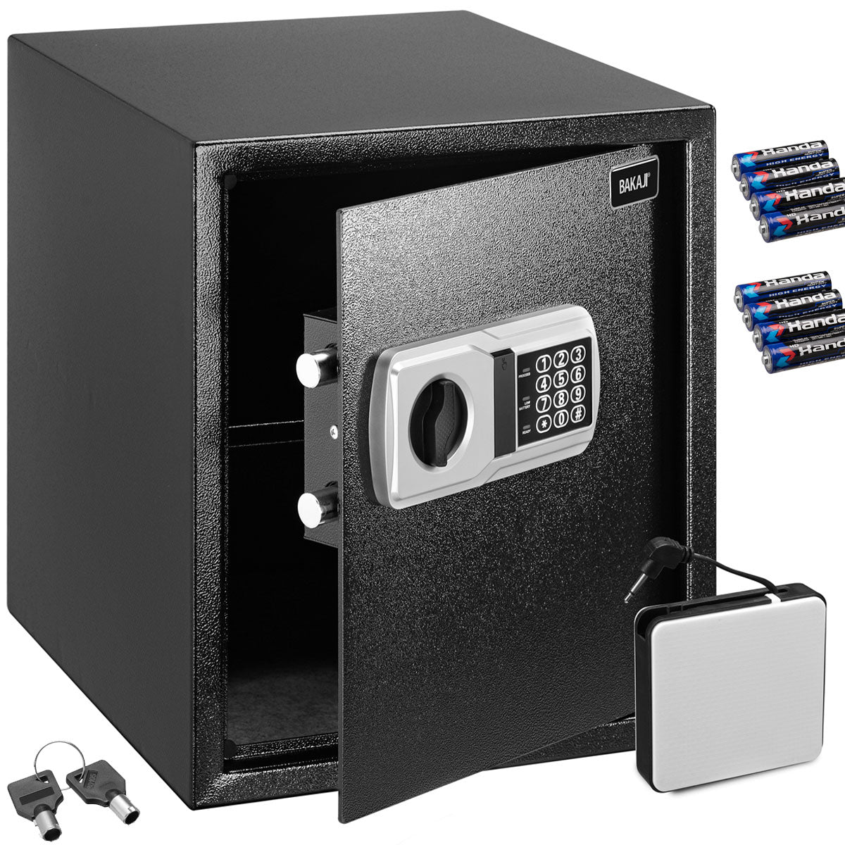 Cassaforte Elettronica di sicurezza 40x35x40cm Porta documenti Valori Casa Hotel