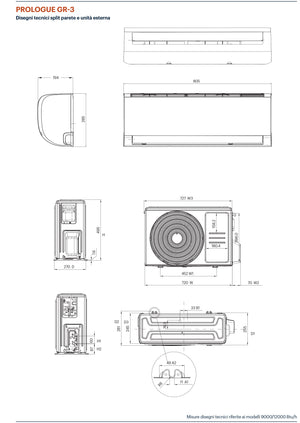 Condizionatore 9000 Wifi A++ Inverter Grundig Prologue GR-3 GEHPM 090 091