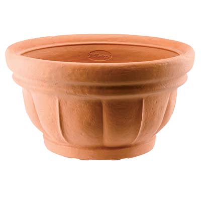 Ciotola lara pottery collection gdm resina terracotta cm 45 h.cm 23 Di martino 