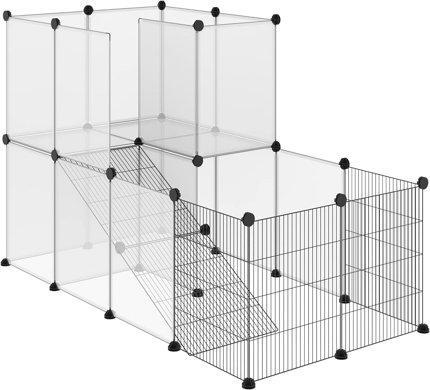 Recinto Modulare per Roditori  27 Pannelli Metallo e Resina 140 x 70 H90cm