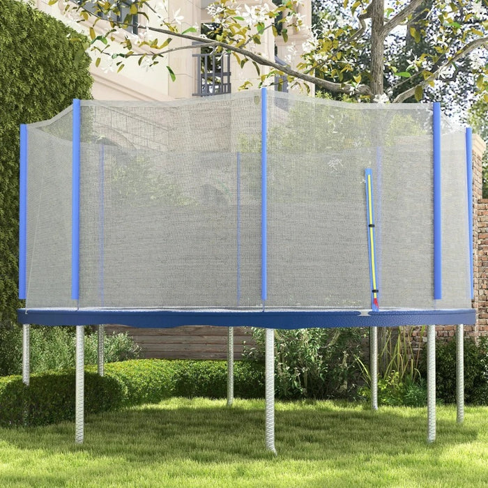 Rete Di Protezione per Trampolini 366xH180cm Blu