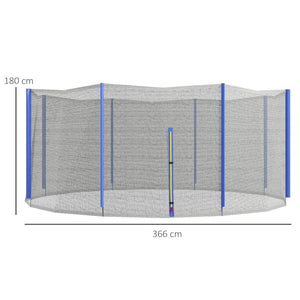 Rete Di Protezione per Trampolini 366xH180cm Blu