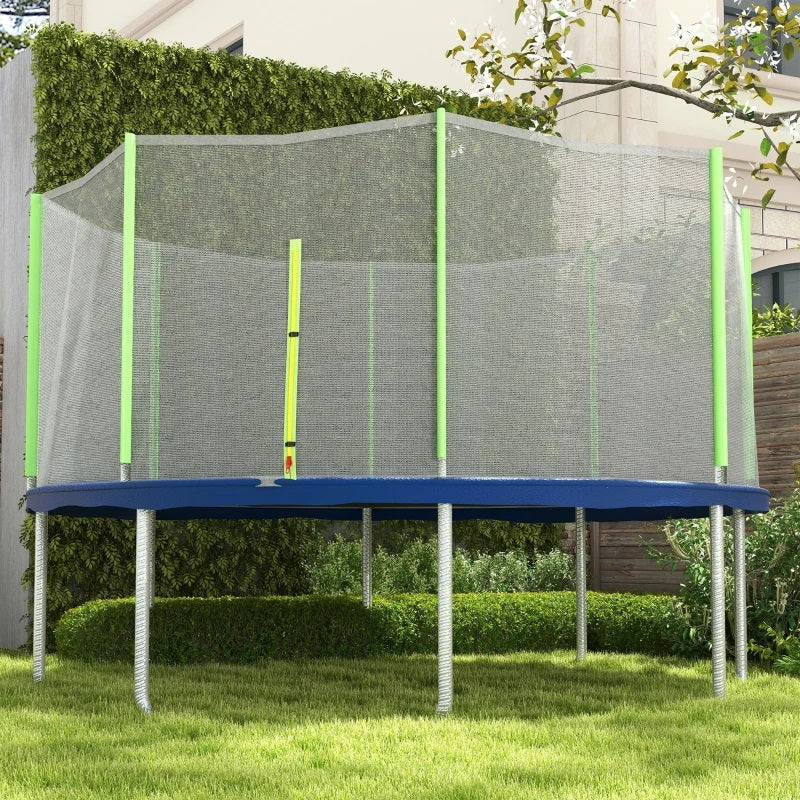 Rete Di Protezione per Trampolini 366xH180cm Verde