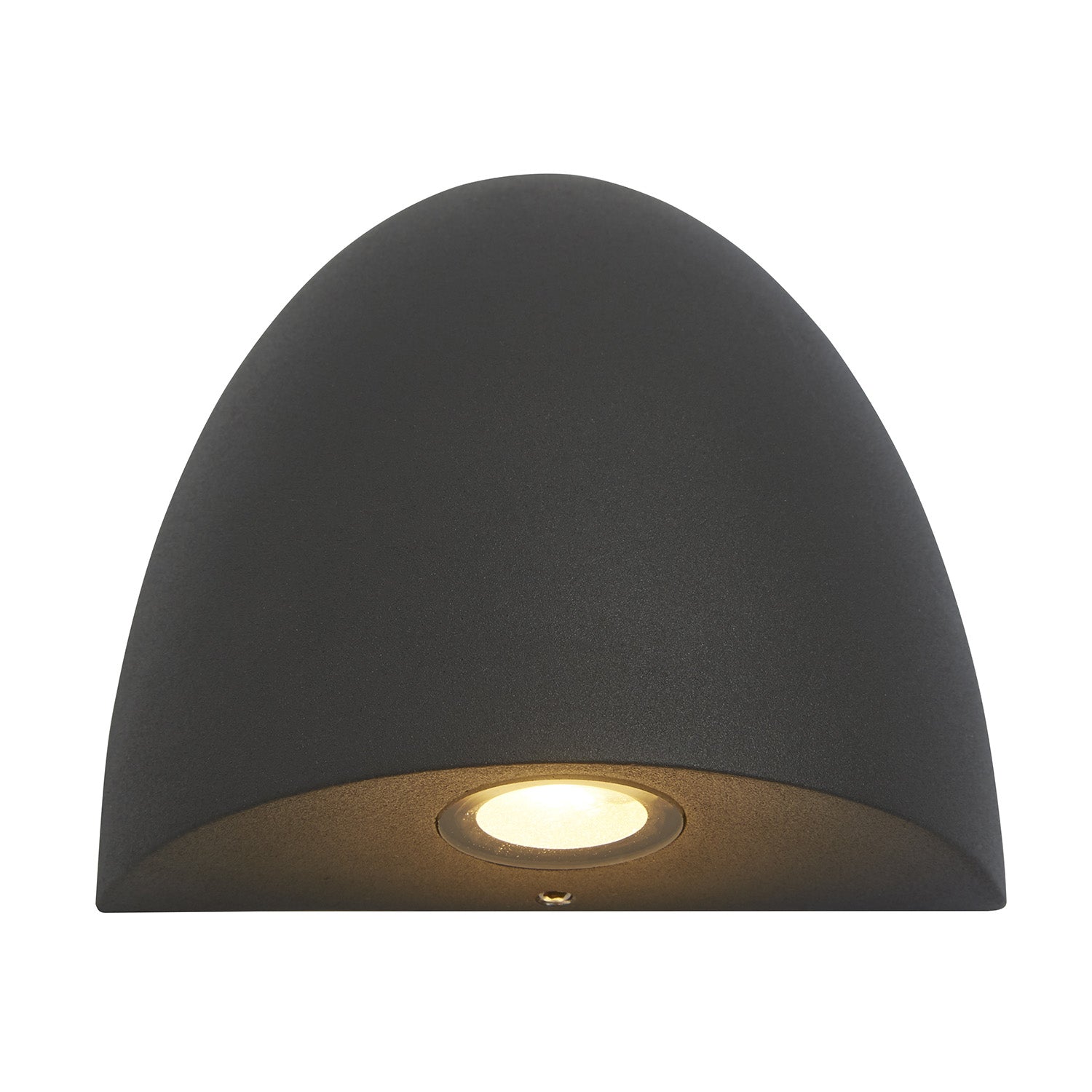 Applique Moderna Sentinella Alluminio Nero Vetro Trasparente Led 3,48W 3000K