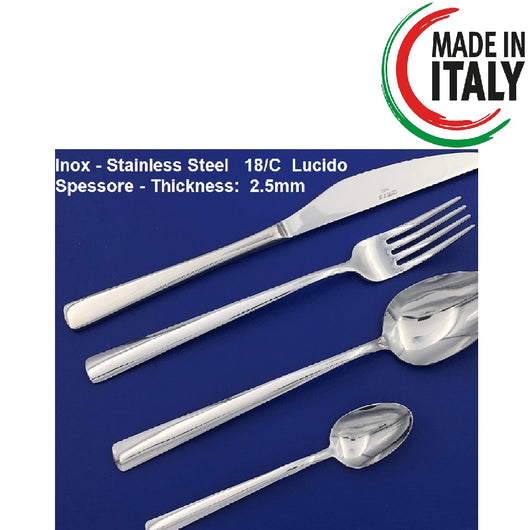 Forchetta 12pz in Acciaio Inox 18/C Lucido Spessore 2.5mm uso Professionale