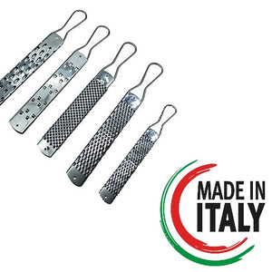 Grattugia Del Cuoco 5pz Varie Forme Acciaio Inox 18/C Lavabili in Lavastoviglie