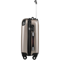 Set 3 Valigie Rigide Ruote Easy Roll Trolley Bagaglio Viaggio Champagne M L XL