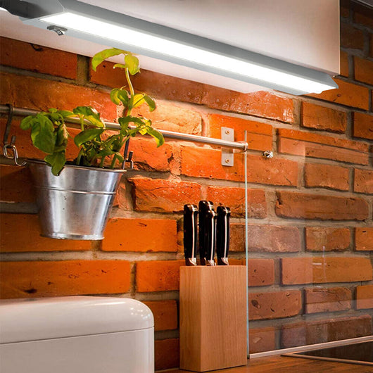 Luce Sotto Pensile Cucina 60 cm per Mobili Barra 60 LED in Alluminio Inclinabile