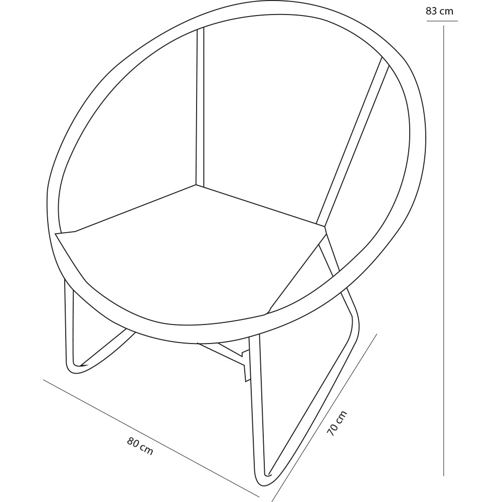 Set Tavolo e 2 Sedie da Giardino in Polyrattan Design Uovo da Esterno Patio Bar