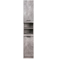 Mobile a Colonna Cemento Armadietto Salvaspazio Cuina Bagno Libreria 32x34x188cm