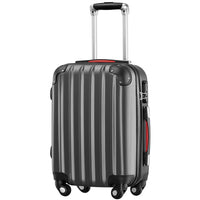 Set 3+1 Valigie Rigide Easy Roll Trolley Bagaglio e Beauty Case Viaggio Grigio