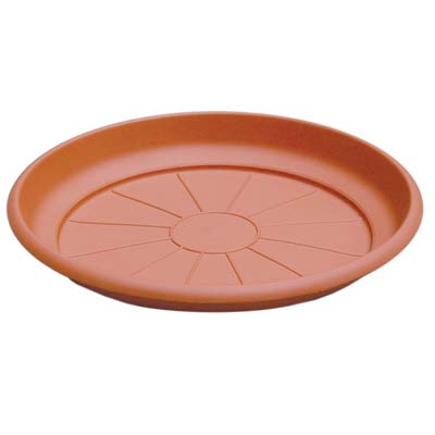 Sottovaso tondo erica ics pp terracotta x vaso cm 33 (24 pezzi) Ics 