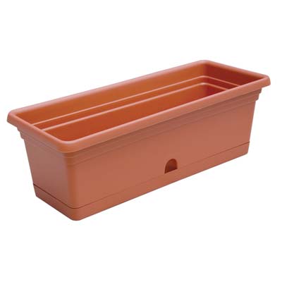 Cassetta + riserva melissa ics pp terracotta cm 60x20 h.cm 16 (4 pezzi) Ics 