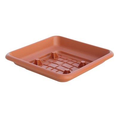 Sottovaso quadro laurus ics pp terracotta x vaso cm 45x45 (6 pezzi) Ics 