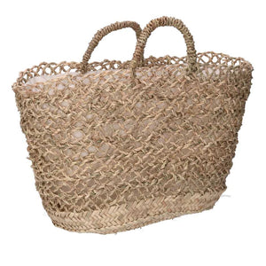 Borsa paglia naturale cm45x20h28/36