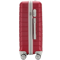 Set 4 Valigie Rigide Bordeaux Trolley Bagaglio con Beauty Case Viaggio Easy Roll