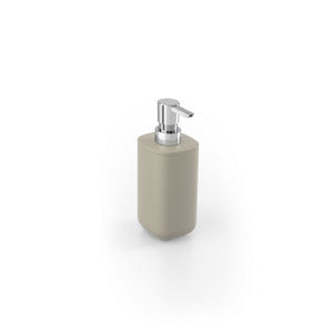 Dispenser Sapone da Appoggio in Plastica Accessori Bagno Moderno Pod Colore: Tortora